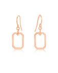 "Open" Emerald-Cut Earrings
