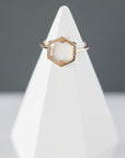 "Open" Hexagon Ring