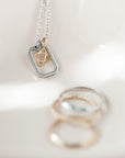 "Open" Emerald-Cut Pendant