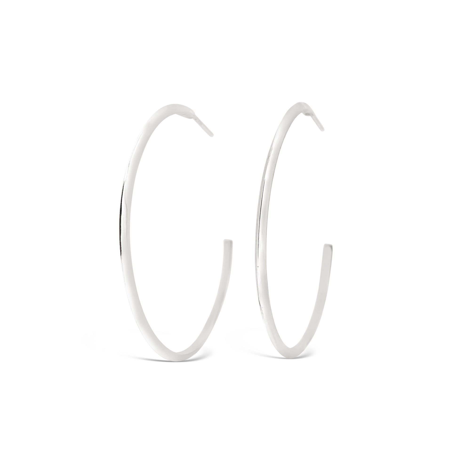 "Edge" Hoop Earrings 40mm