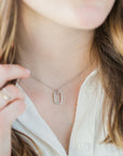 "Open" Emerald-Cut Pendant