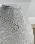 "Twisted" Circle Pendant