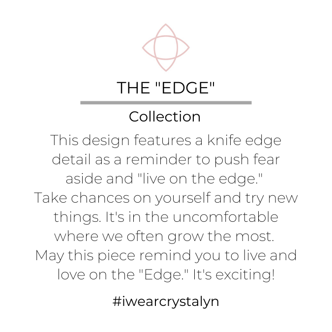 "Edge" Diamond Shaped Stud Earrings