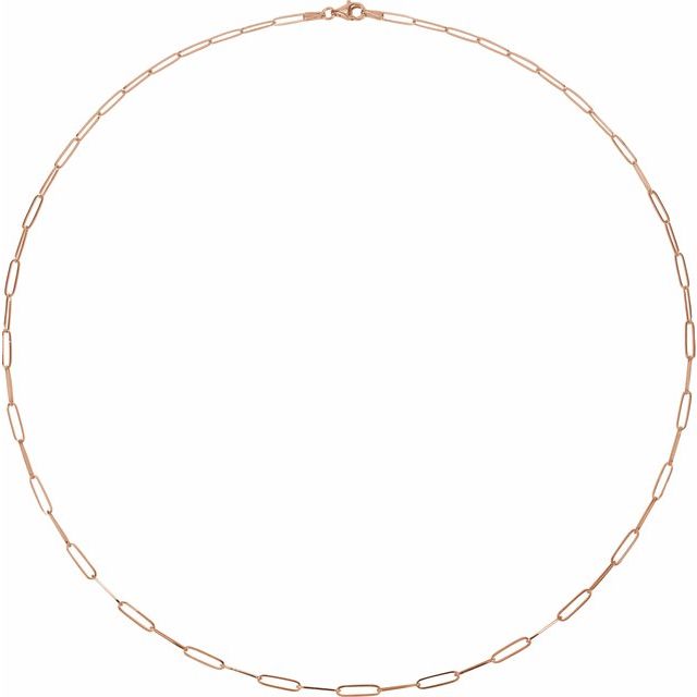 "Connections" Dainty Paperclip Chain