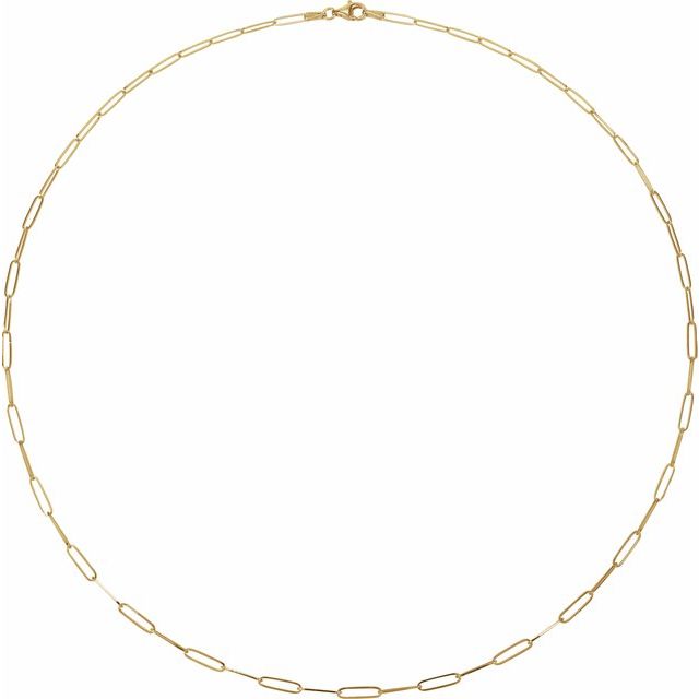 "Connections" Dainty Paperclip Chain
