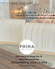 12.08.2023 Phina + Crystalyn Aucoin Permanent Jewelry Pop-up