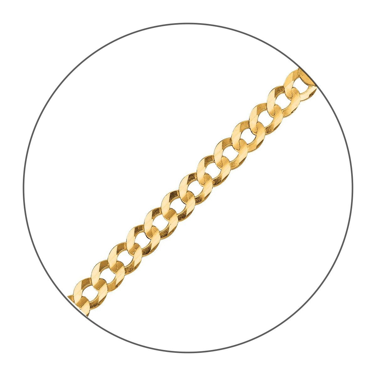 Connection: &quot;Jamie&quot; 14K Yellow Gold Curb Chain
