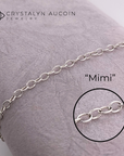 Connection: "Mimi" Sterling Silver Cable Chain