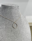 "Twisted" Circle Necklace