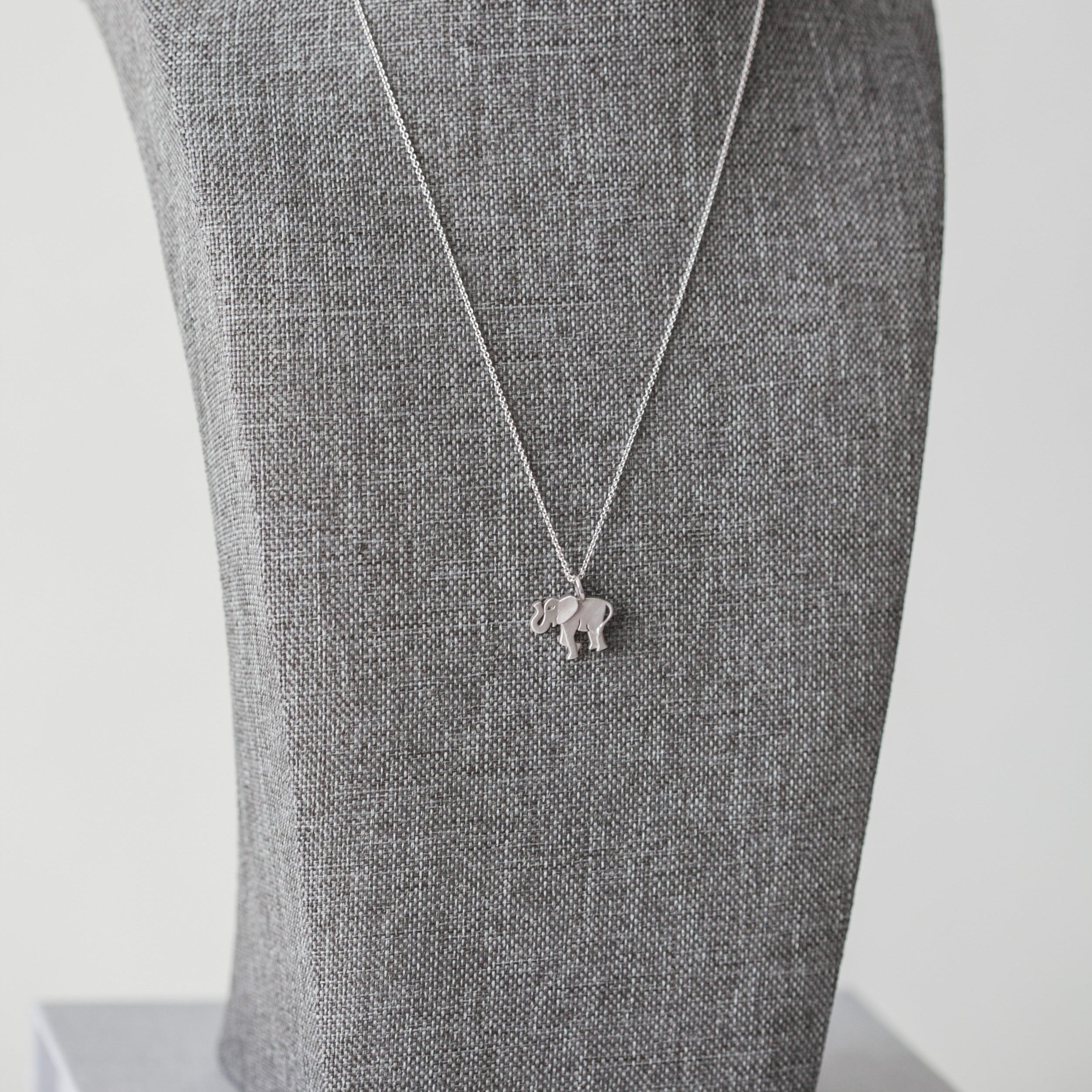 Sterling Silver Elephant Necklace | Lily Charmed