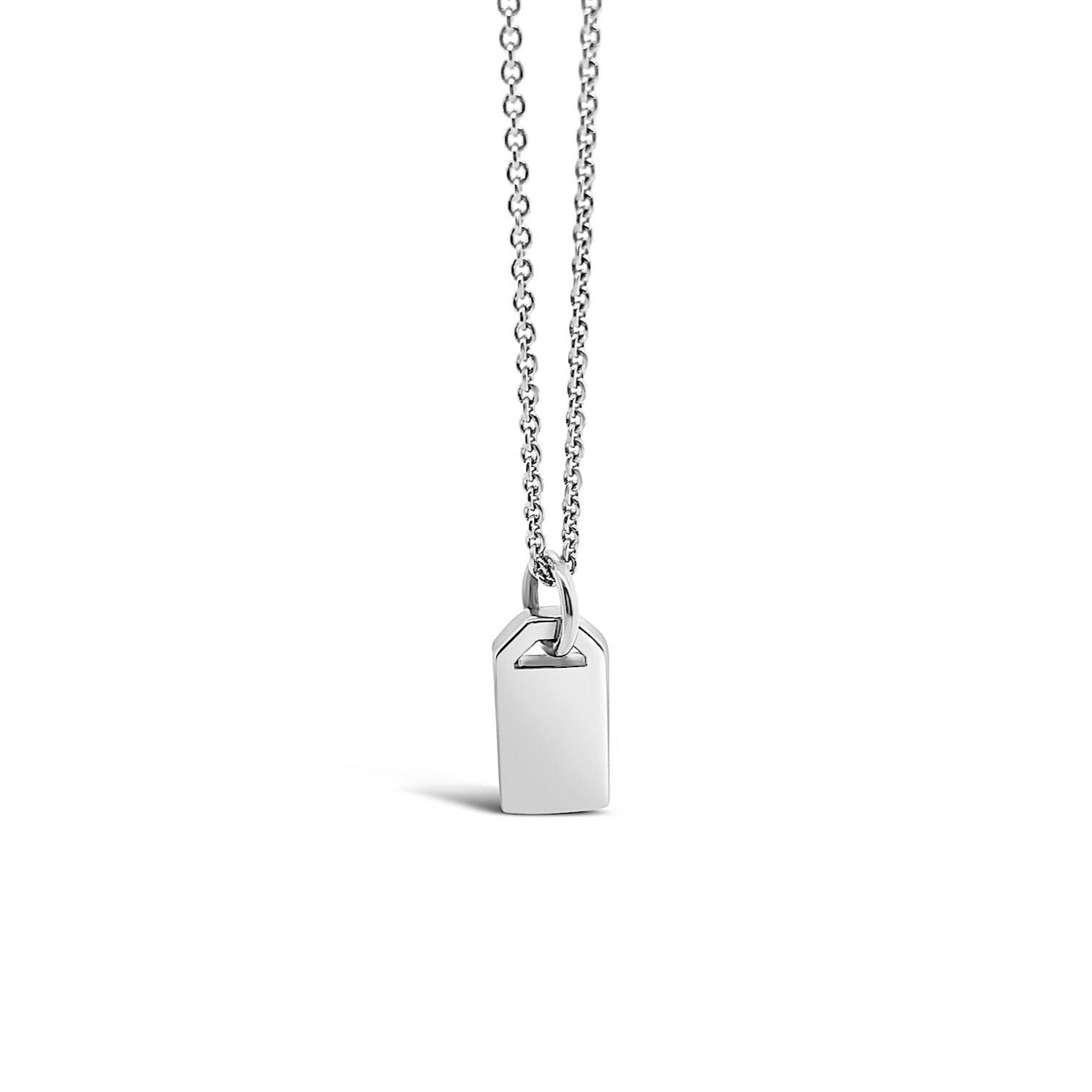 Sterling Silver Dog Tag Charm